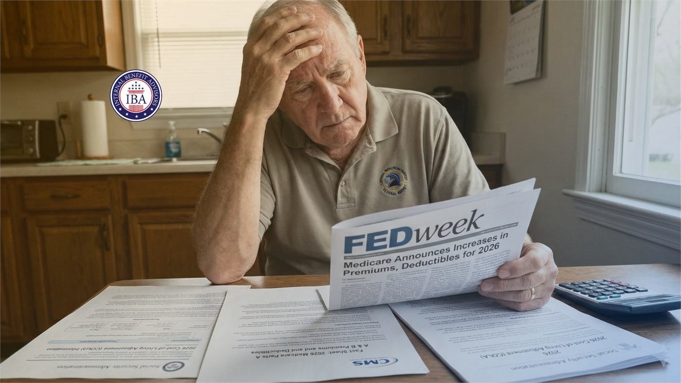 An older man at a kitchen table with his head in his hand, reading a newspaper about Medicare premium and deductible increases