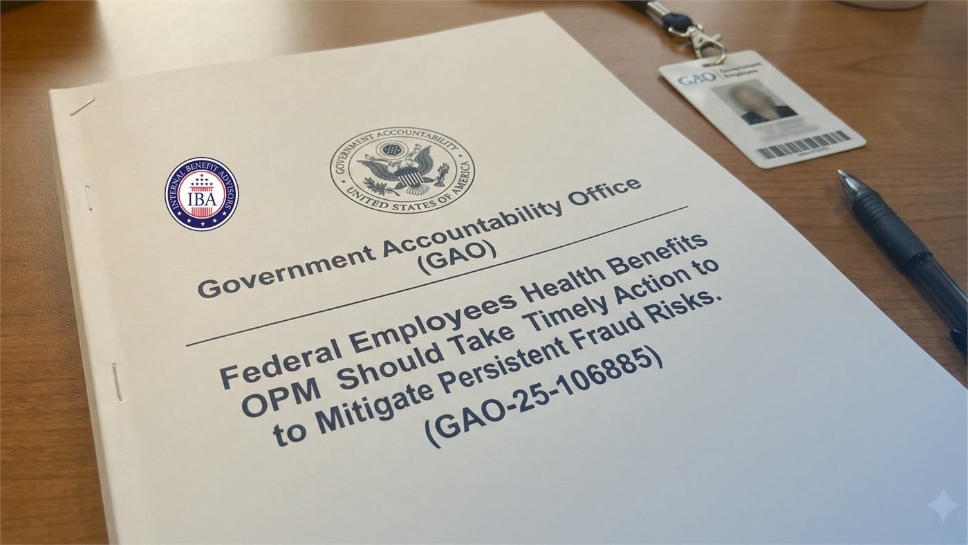 A Government Accountability Office report titled Federal Employees Health Benefits: OPM Should Take Timely Action to Mitigate Persistent Fraud Risks